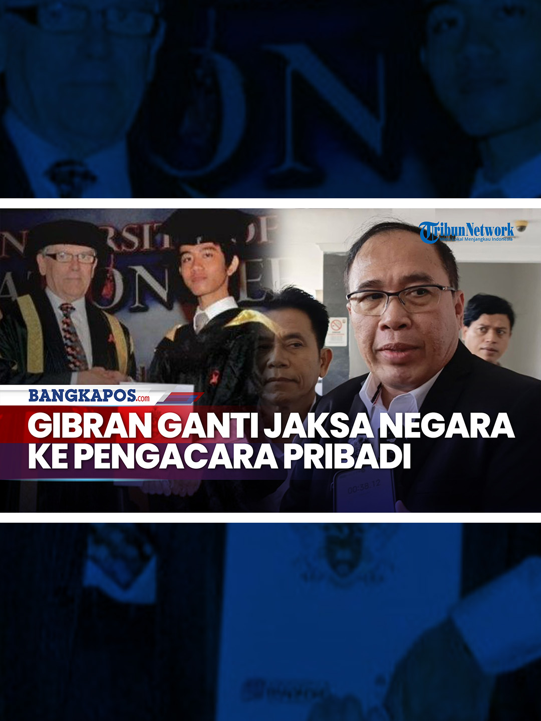Wapres Gibran Tak Lagi Didampingi JPN, Pakai Kuasa Hukum Pribadi Wakil Presiden Gibran Rakabuming Raka kini tidak lagi diwakili Jaksa Pengacara Negara dari Kejaksaan Agung dalam menghadapi gugatan perdata terkait riwayat pendidikannya.  Dalam sidang di Pengadilan Negeri Jakarta Pusat, Senin (15/9/2025), Gibran hadir melalui kuasa hukum profesional yang ditunjuk secara pribadi.   Tim pengacara yang dipimpin Dadang Herli Saputra terlihat menyerahkan dokumen dan identitas resmi kepada majelis hakim sebelum sidang dimulai.