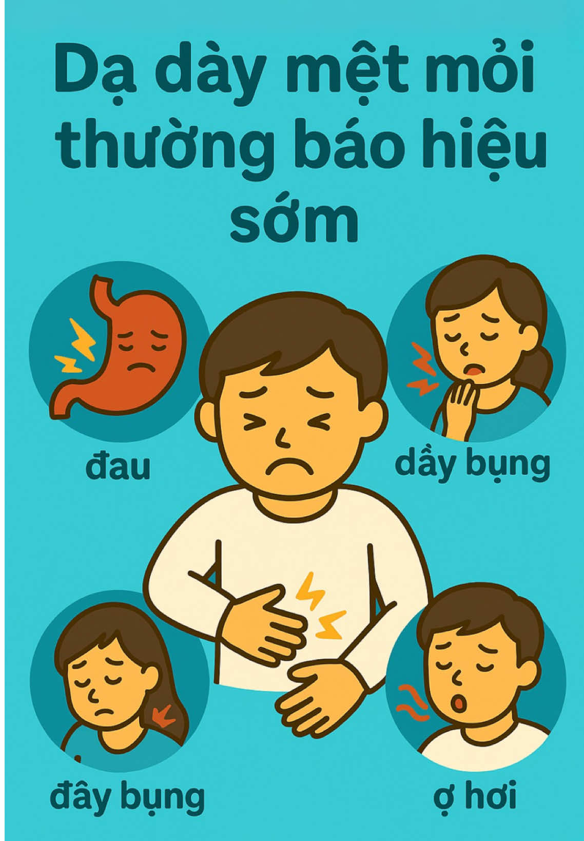 Dạ dày mệt mỏi thường báo hiệu sớm #suckhoe #xuhuong #stomach 