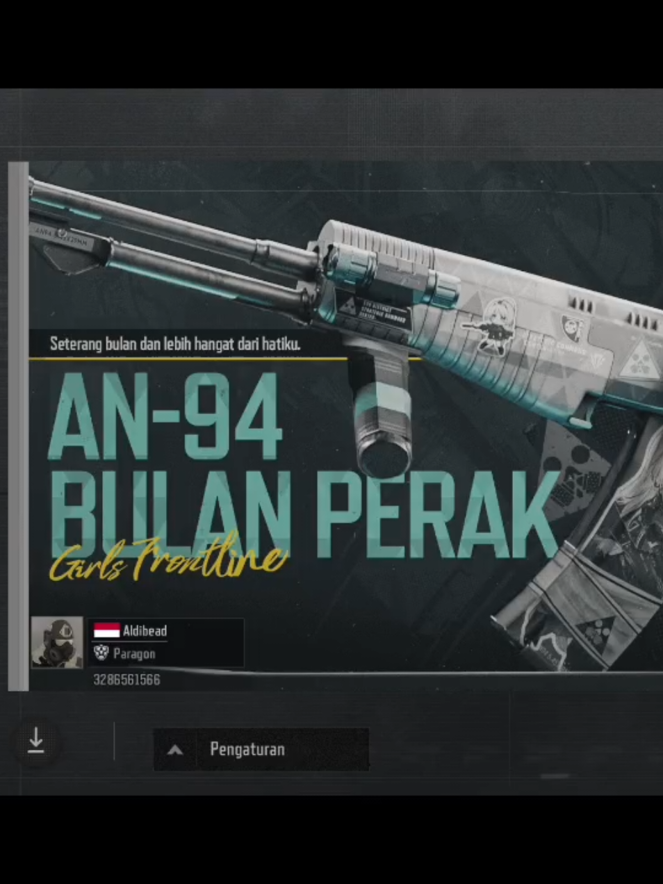 oke done, akhirnya dapet, an-94 gf. #arenabreakoutID #arenabreakoutS9 #girlsfrontline #fyp  #arenabreakout 