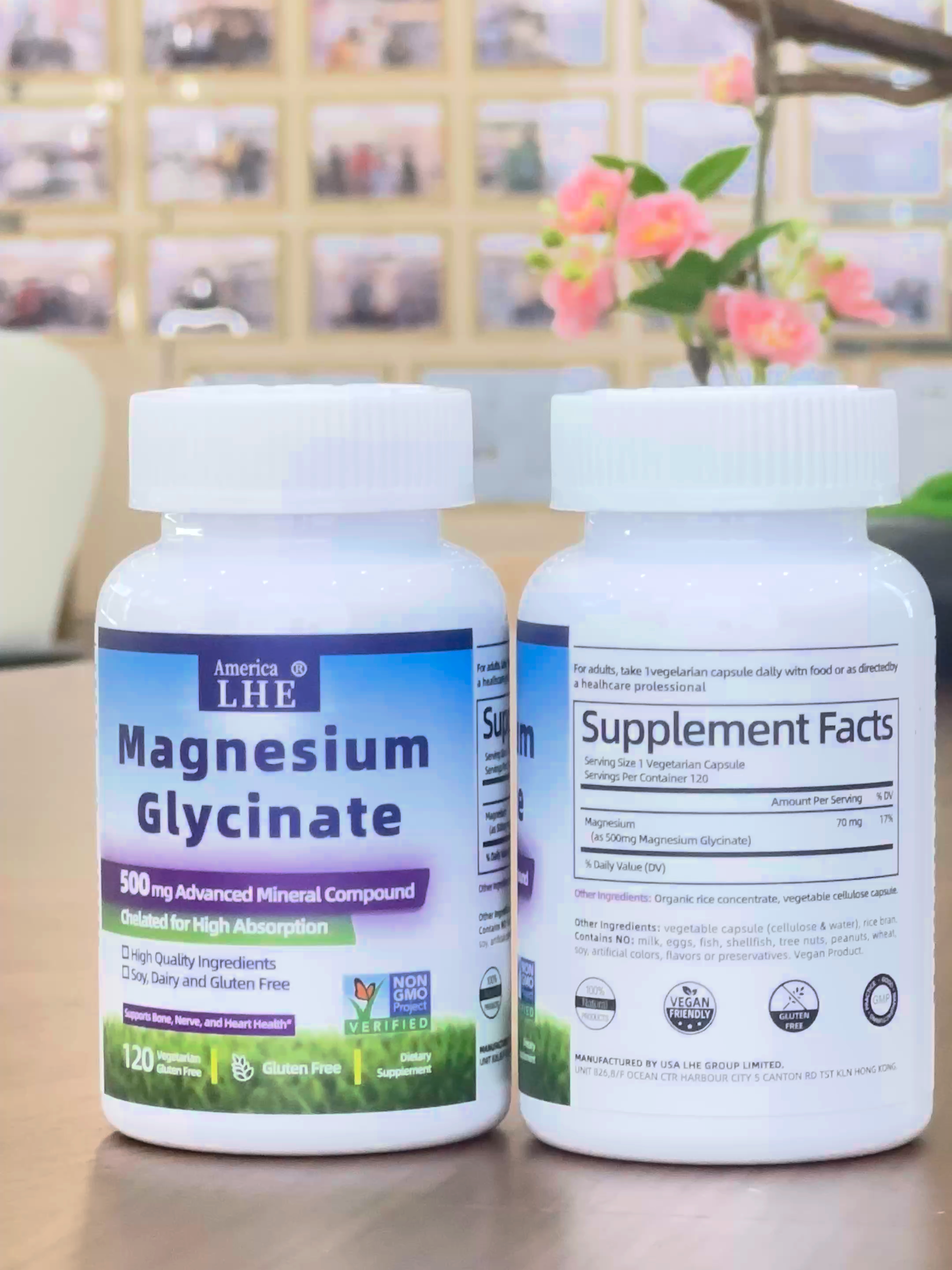 Magnesium Glycinate Capsules | Supplement for Sleep, Heart & Muscle Support |  Chelated & Purified, 3rd Party Tested#maca #Factory