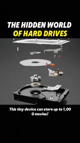 The hidden world of hard drives #Science #konwledge #foryou #mechanical #hdd 