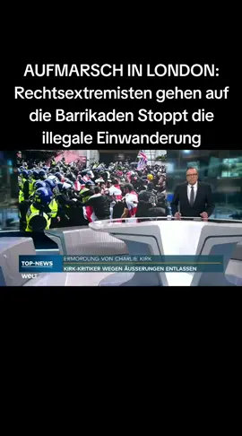 Der britische Premierminister Keir Starmer hat die Ausschreitungen bei einer rechten Großdemonstration in London scharf verurteilt. Zwar gebe es ein Recht auf friedlichen Protest, Angriffe auf Polizeibeamte würden jedoch nicht toleriert. Rund 100.000 Menschen waren nach Angaben der Behörden dem Aufruf des rechtsextremen Aktivisten Tommy Robinson gefolgt, der bereits mehrfach wegen islamfeindlicher Äußerungen und Störung der öffentlichen Ordnung verurteilt wurde. Während der Kundgebung, bei der auch der Tech-Milliardär Elon Musk zugeschaltet war, kam es zu Zusammenstößen mit der Polizei. Mindestens ein AfD-Politiker nahm ebenfalls teil. Parallel versammelten sich etwa 5.000 Menschen zu einer Gegendemonstration gegen Rechtsextremismus. #politik #london #migration #fyp #NACHRICHTEN 