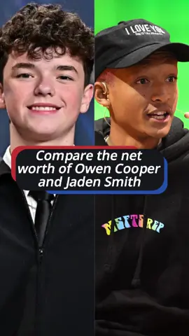 Compare the net worth of Owen Cooper and Jaden Smith#celebrities #fpy #networth #foryou #us #usa 