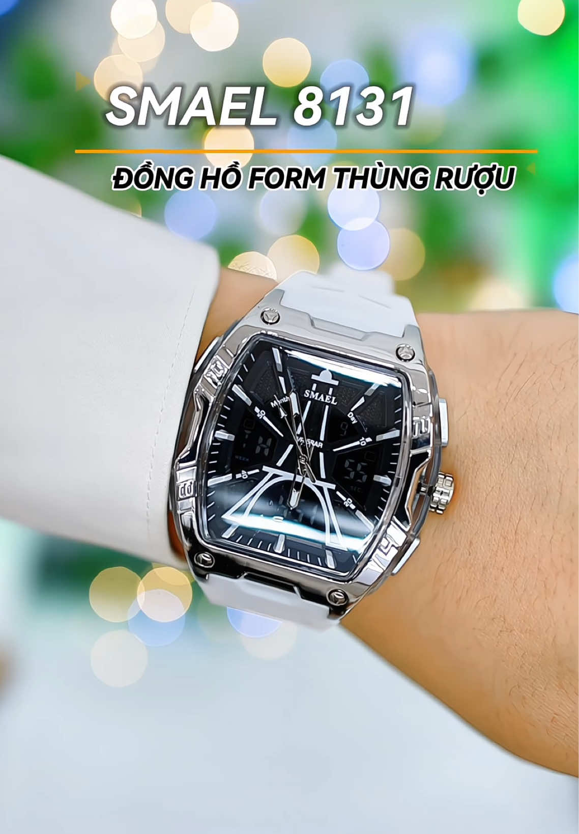 Đồng hồ thời trang nam smael form thùng rượu #dongho #donghonam #donghothoitrang #smael #smaelwatch 
