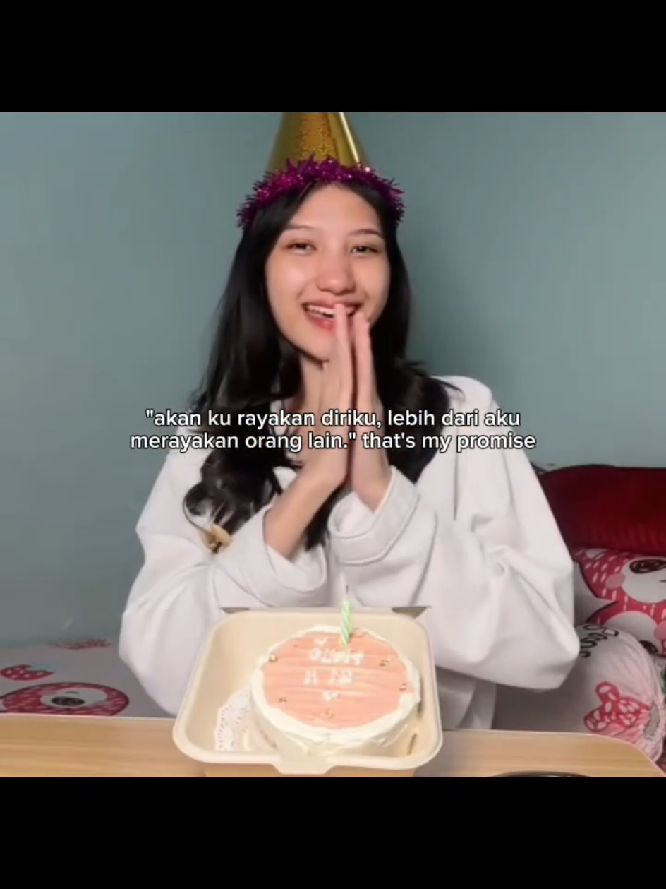 semoga aku selalu punya cara untuk merayakan diriku sendiri #loveself #myself #merayakan #dirisendiri #fyp 