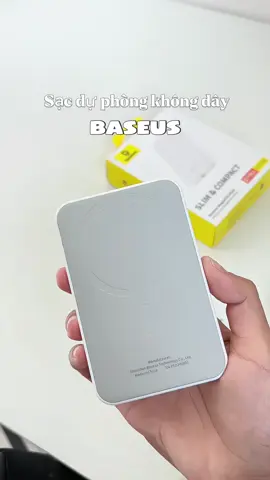 Sạc dự phòng không dây BASEUS #baseus #sacduphongkhongday #sacduphong #sacduphongbaseus #xuhuong 