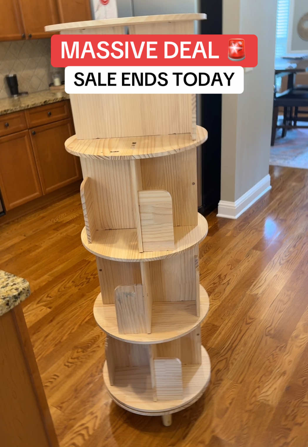 Four Tier 360 Rotating Wooden #tiktokshopcreatorpicks #tiktokshopsummersale #tiktokfinds #tiktokdeals Limited-time offer. Prices and discounts may vary based on your applied offers and depending on when you see the video. Promotion may have ended by the time you see this.