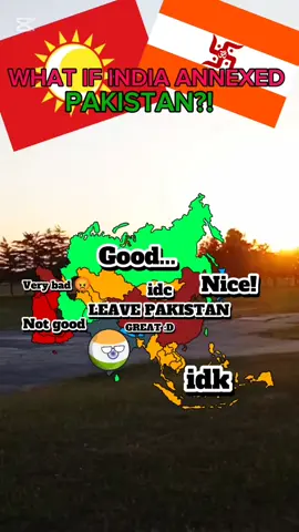 What if India annexed Pakistan? 🇮🇳🇵🇰🤯 Exploring an alternate history of South Asia 🌍 Borders, culture & geopolitics reimagined! 🗺️ #LearnOnTikTok #HistoryTok #GeographyTok #WhatIf #Educational 