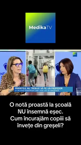 O notă proastă la școală NU însemnă eșec. Cum încurajăm copiii să învețe din greșeli? 👉🏻 medikatv.ro #medikatv #nefacemmari #scoala #note #copii #parinti #parenting 