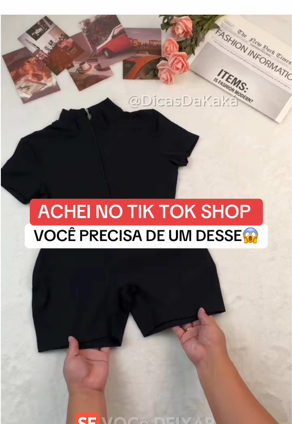 Você precisa ter um desse 😍. Macaquinho gringo, corre e garante logo o seu  #tiktokshop #roupasfemininas #academia #macaquinho #donadecasa 