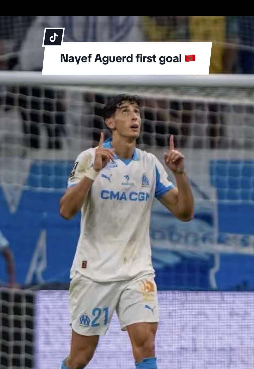 La 𝙛𝙧𝙖𝙥𝙥𝙚 pleine de spontanéité de 𝐍𝐚𝐲𝐞𝐟 𝐀𝐠𝐮𝐞𝐫𝐝 🇲🇦 qui scelle la victoire olympienne ✅ #OMFCL #sportstiktok #ligue1 #football #om 