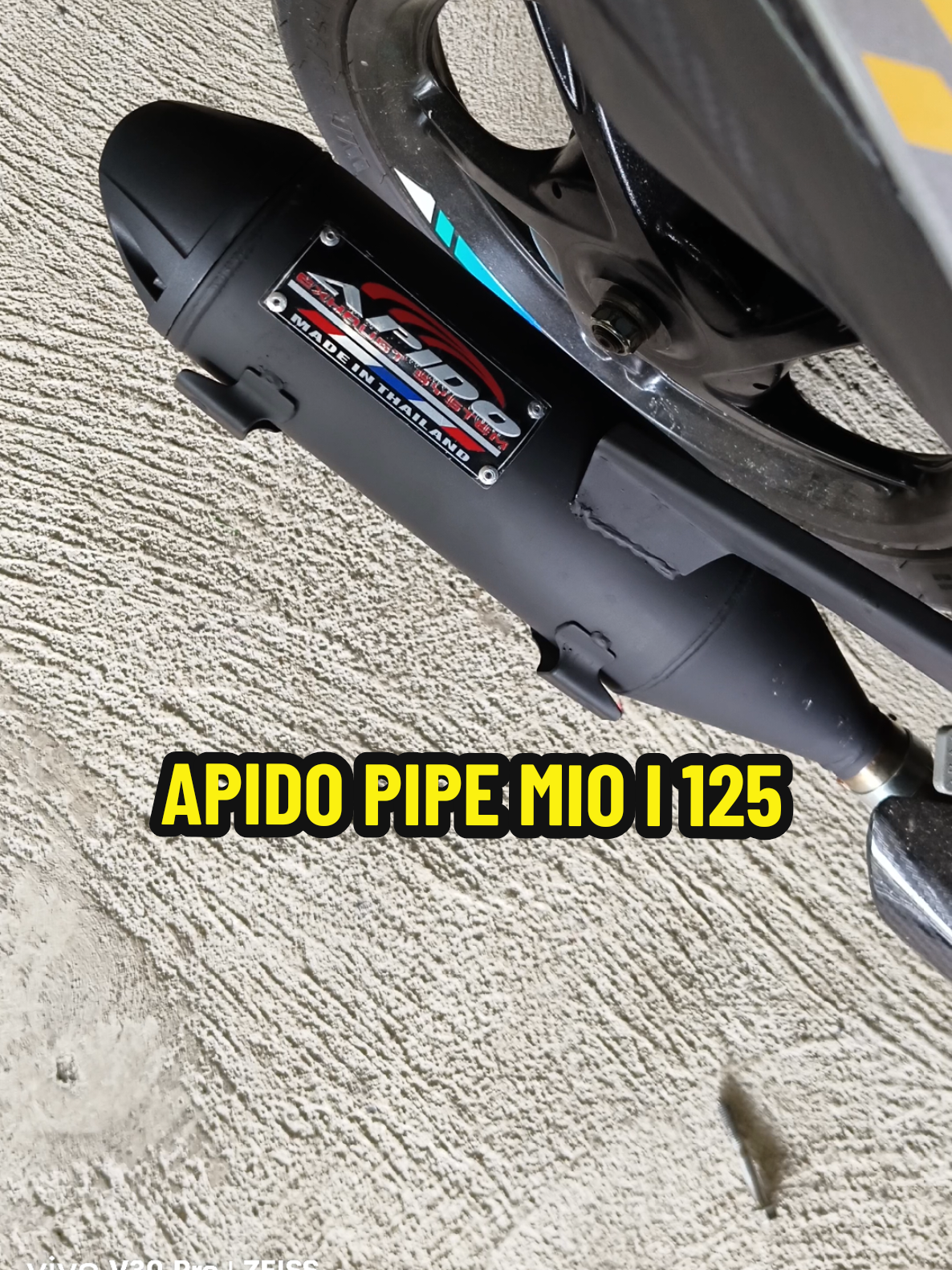 APIDO PIPE FOR MIO I 125 #embmotovlogg #mioi125 #miom3 #yamahamioi125 #mioi125s 