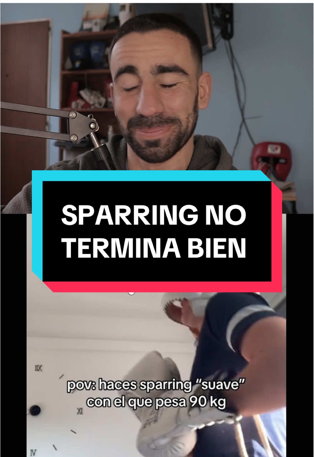 Ese sparring no termina bien bro 🥲 #leaagomez #boxeo #humorboxeo #sparring 