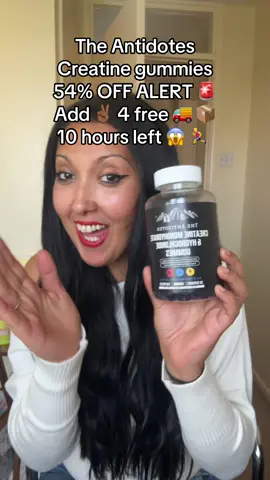 The Antidotes  Creatine gummies 54% OFF ALERT 🚨  Add ✌🏾 4 free 🚚 📦  10 hours left 😱 🏃‍♂️ 