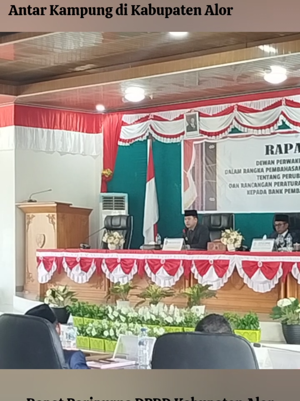 Tanggapan Wabup Alor 