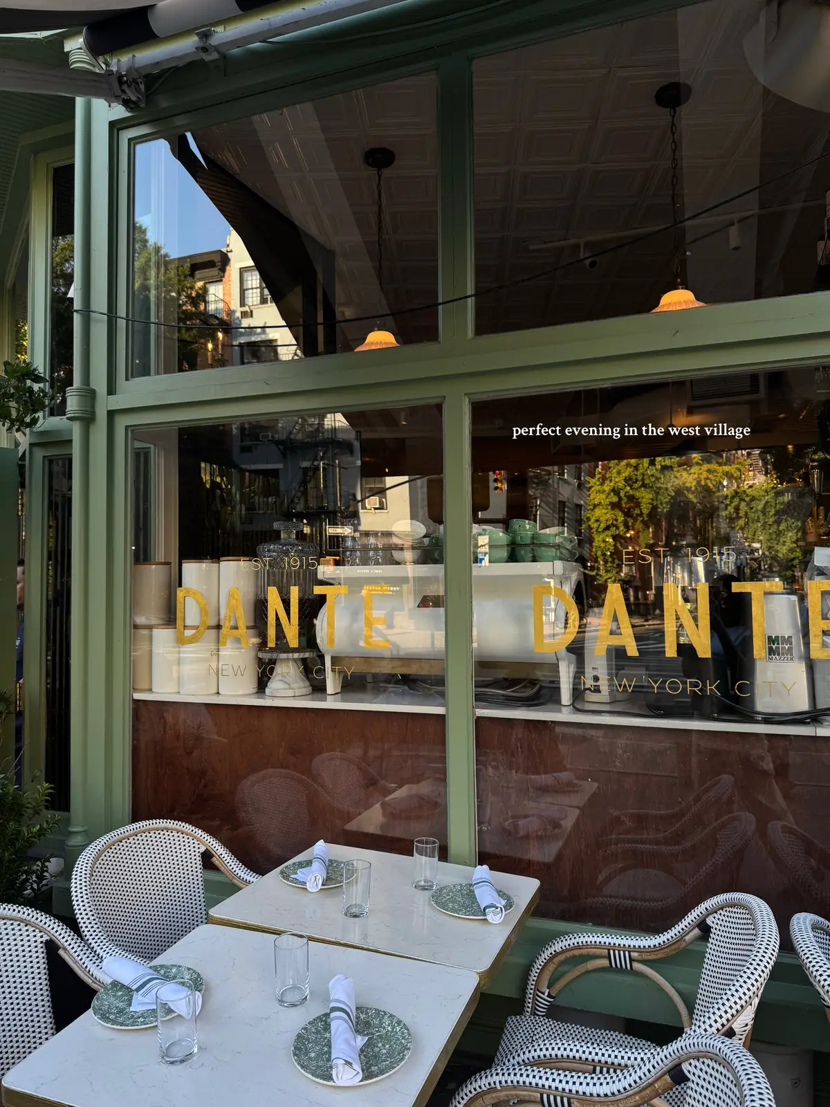save for your next evening in the west village 💌 #nycfood #nychappyhour #westvillage #nycitinerary #viacarota 