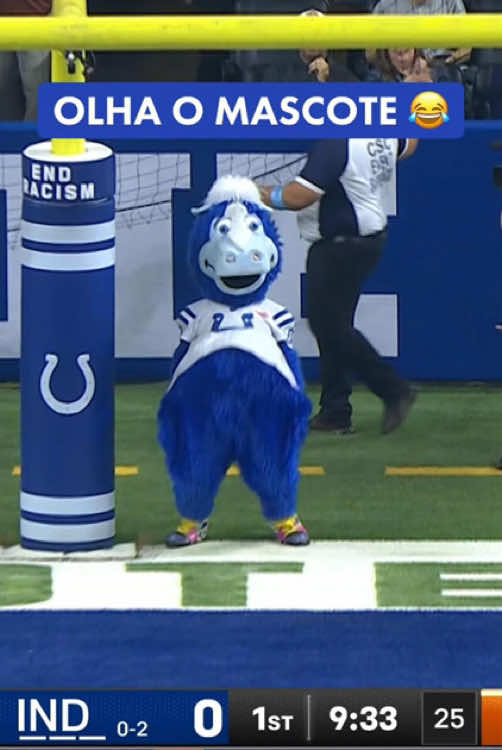 Blue is crazy 😂#nfl #nflcombine #mascot #colts #nflfootball #fypシ゚viral #football #nflmemes