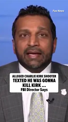 The suspected killer of Charlie Kirk is in even more hot water ... because there's new DNA evidence linking him to the crime as well as a note written by him threatening to kill the conservative activist, according to FBI Director Kash Patel. 🎥: Fox News