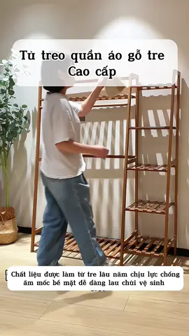 Tủ treo quần áo gỗ tre cao cấp #shopgiadung99 #đogiadungtienich #trending #viral #foryou 