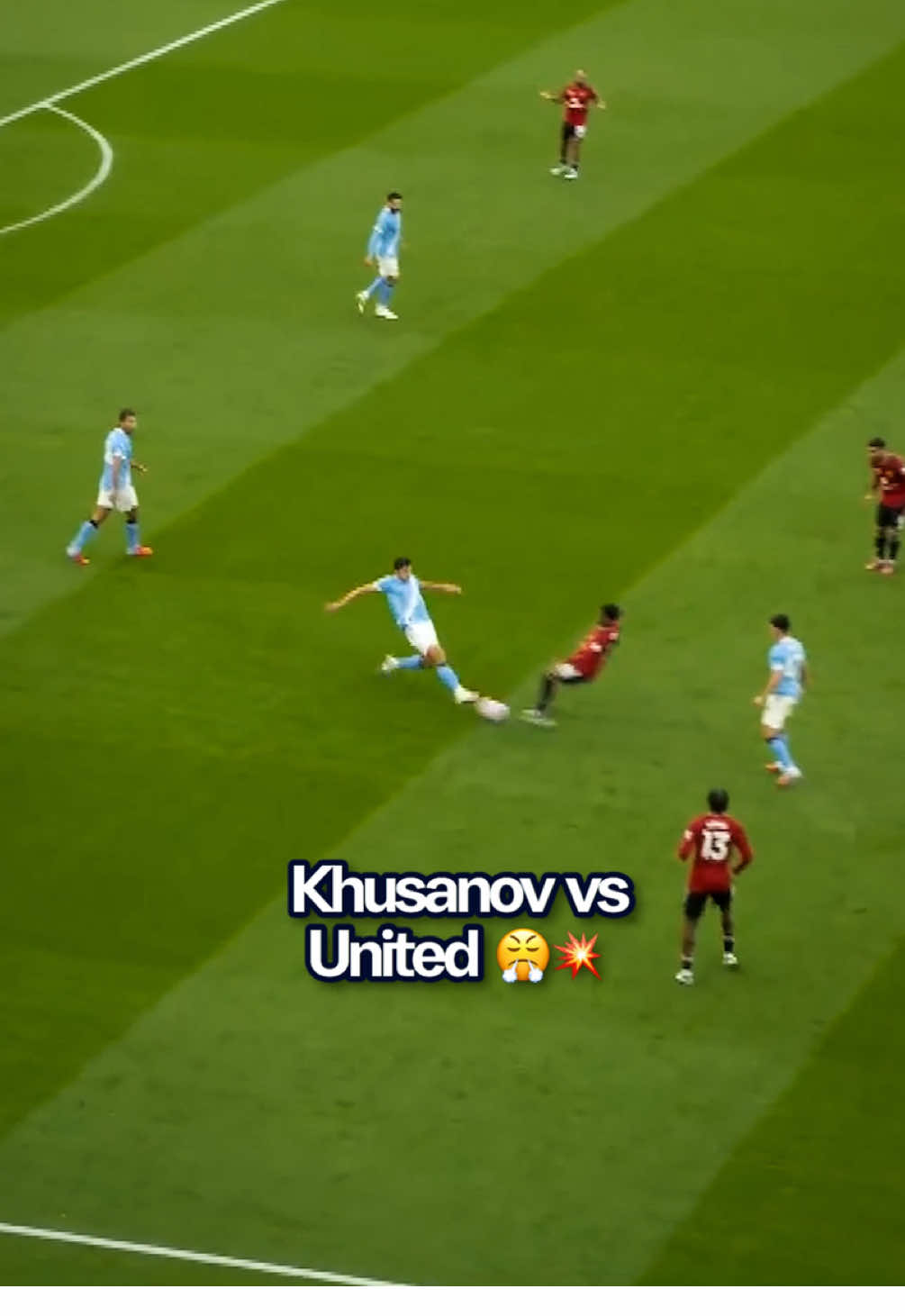 Putting everything on the line! 😤🇺🇿 #Khusanov #ManCity #PremierLeague #Football 