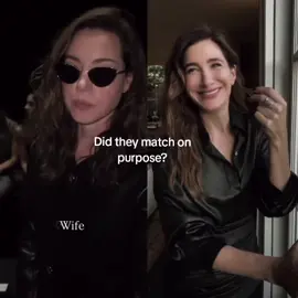 Both in leather like aesthetic🔥#kathrynhahn #aubreyplazaedit #aubreyplaza 