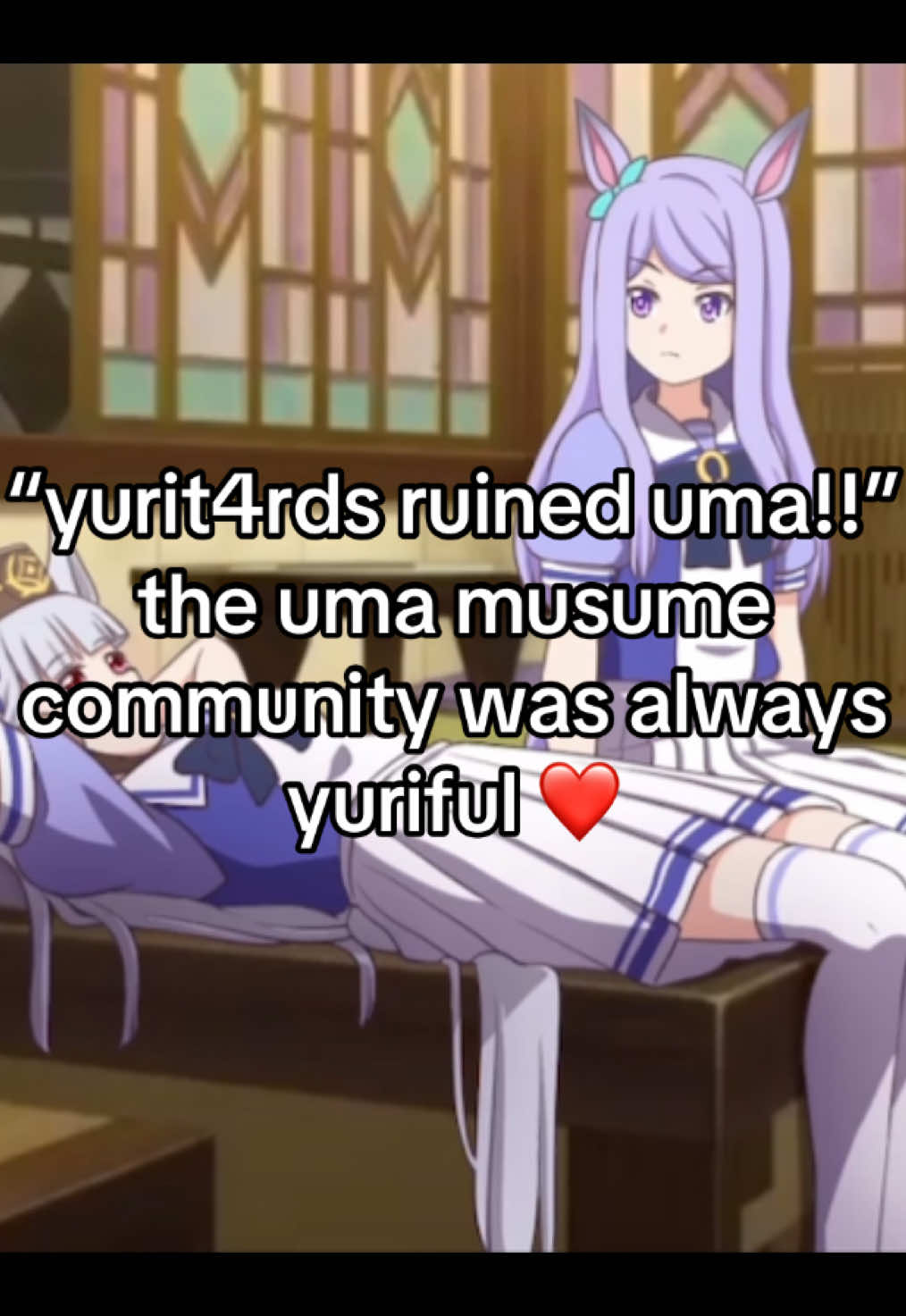 bitter people complaining about how yuri ruined the series and how much better it was before global, meanwhile jp fans have fully animated a gorumaku lycoris recoil in 2023 and so much more   full animation: https://www.youtube.com/watch?v=v9aG-Ey_j_c #umamusume #umamusumeprettyderby #goldship #mejiromcqueen #gorumaku 