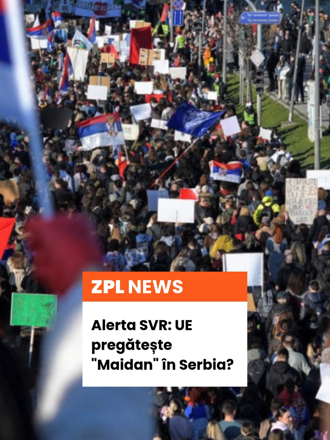 Serviciul rus de Informații Externe (SVR) acuză Uniunea Europeană de instigare la proteste în Serbia, sugerând o tentativă de destabilizare similară cu evenimentele din Maidan din Ucraina.  Această acuzație, neconfirmată independent, ridică îngrijorări cu privire la influența geopolitică în Balcani și potențialele consecințe regionale, inclusiv impact asupra relațiilor României cu Serbia.