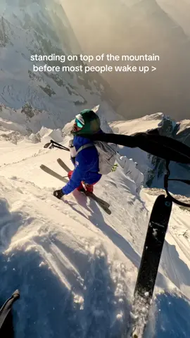 @Benjamin Védrines starting the day on the right ridge 🔥 #skiing #winter 