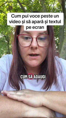 Ai un video și vrei să se audă vocea ta care explică ce se întâmplă? Și în același timp să apară textul pe ecran? Îți arăt acum pas cu pas, foarte simplu. Dacă vrei să vezi și alte tutoriale simple ca acesta, apasă urmărire și scrie-mi în comentarii ce vrei să înveți data viitoare.