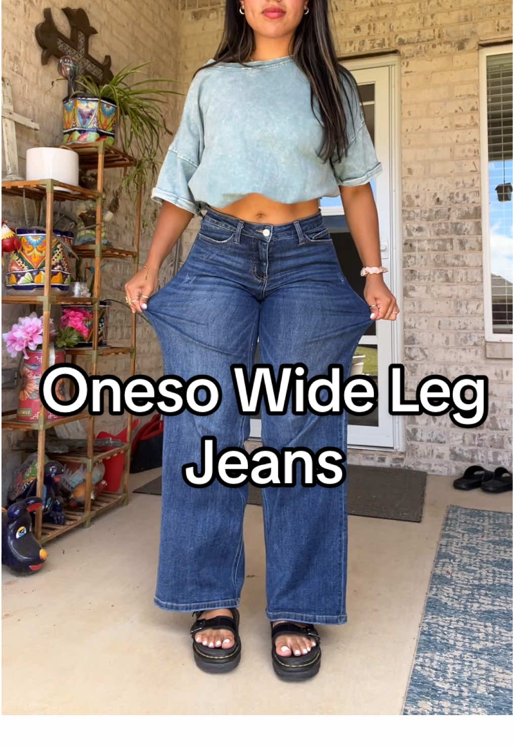 #stretchyjeans #widelegjeans  #onesojeans #viraljeans #jeans 