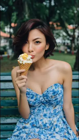 Can you tell which lady is married?  #lady #icecream #humor #life #grandpa 