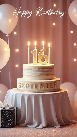 16 SEPTEMBER BIRTHDAY SONG🎂,  HAPPY BIRTHDAY🎂🎉🎁, 16 September TIKTOK, #creatorsearchinsights #birthday, #14thbirthday, #celebration, #birthdayfun, #teenbirthday #tik_tok #foryoupage❤️❤️ #fyp #tiktok #happybirthdayguys #pppppppppppppppp 
