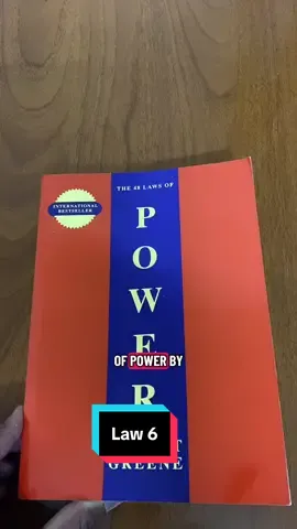 Court attention at all cost | Law 6  #SelfImprovement #BookTok #48lawsofpower #robertgreene #fyp 