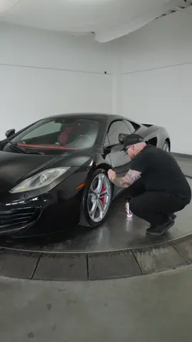 Gloss dressing restoring exterior plastics and dressing up the tires for a flawless showroom finish ⚡️ #legendarycarcare #detailersoftiktok #detailingcars #mclaren #supercar 