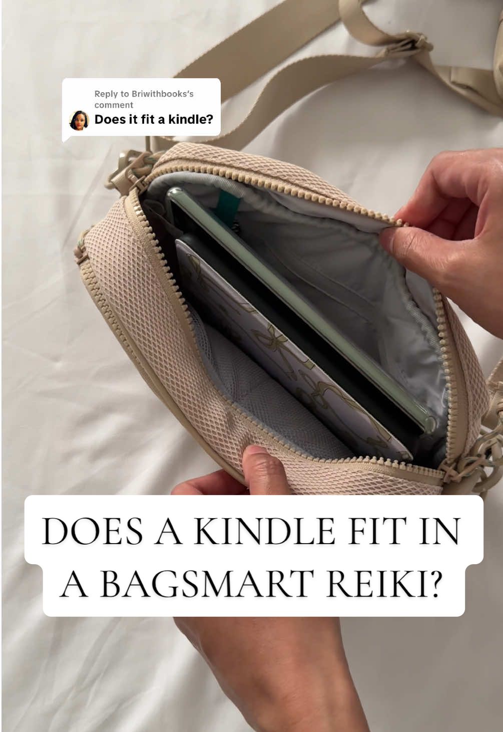 Replying to @Briwithbooks fits a kindle paper white and kindle basic 🥰 #bagsmart #bagsmartreiki #kindlepurse #kindlepaperwhite 