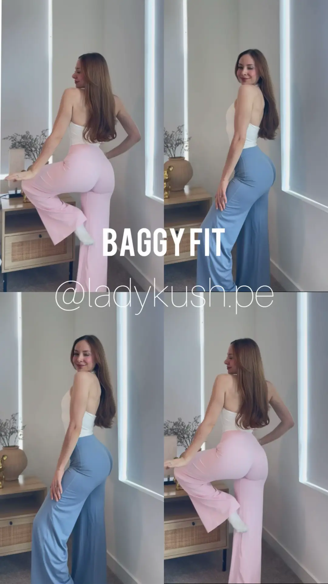 Los baggy fit sin scrunch 🔥 #ladykush #baggyfit #gymgirl #StreetStyle#creatorsearchinsights 