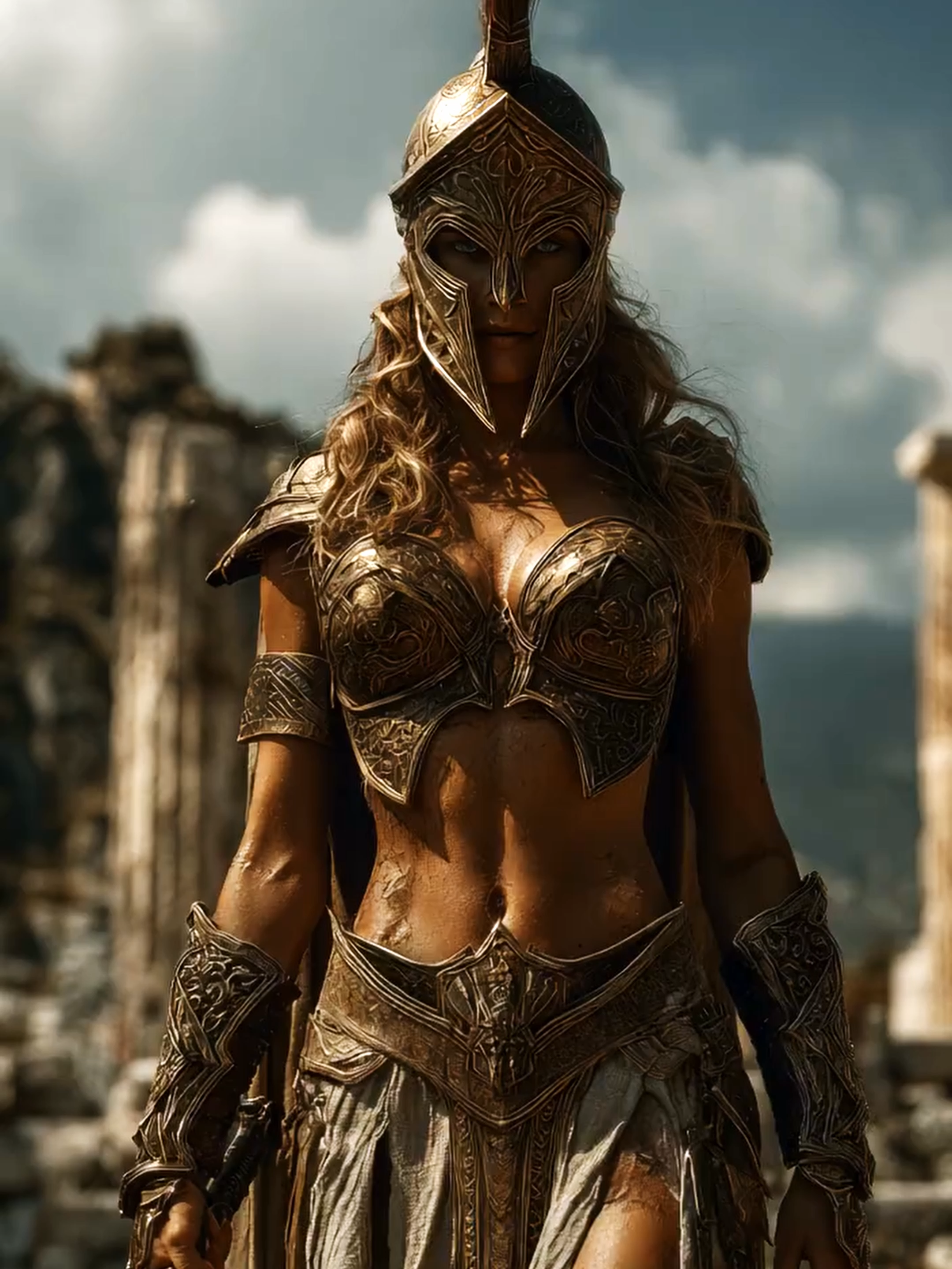 A legend born of battle#fantasy #cinematicvideo #sparta #WarriorQueen #ai #aigenerator #cinematic #aivideo