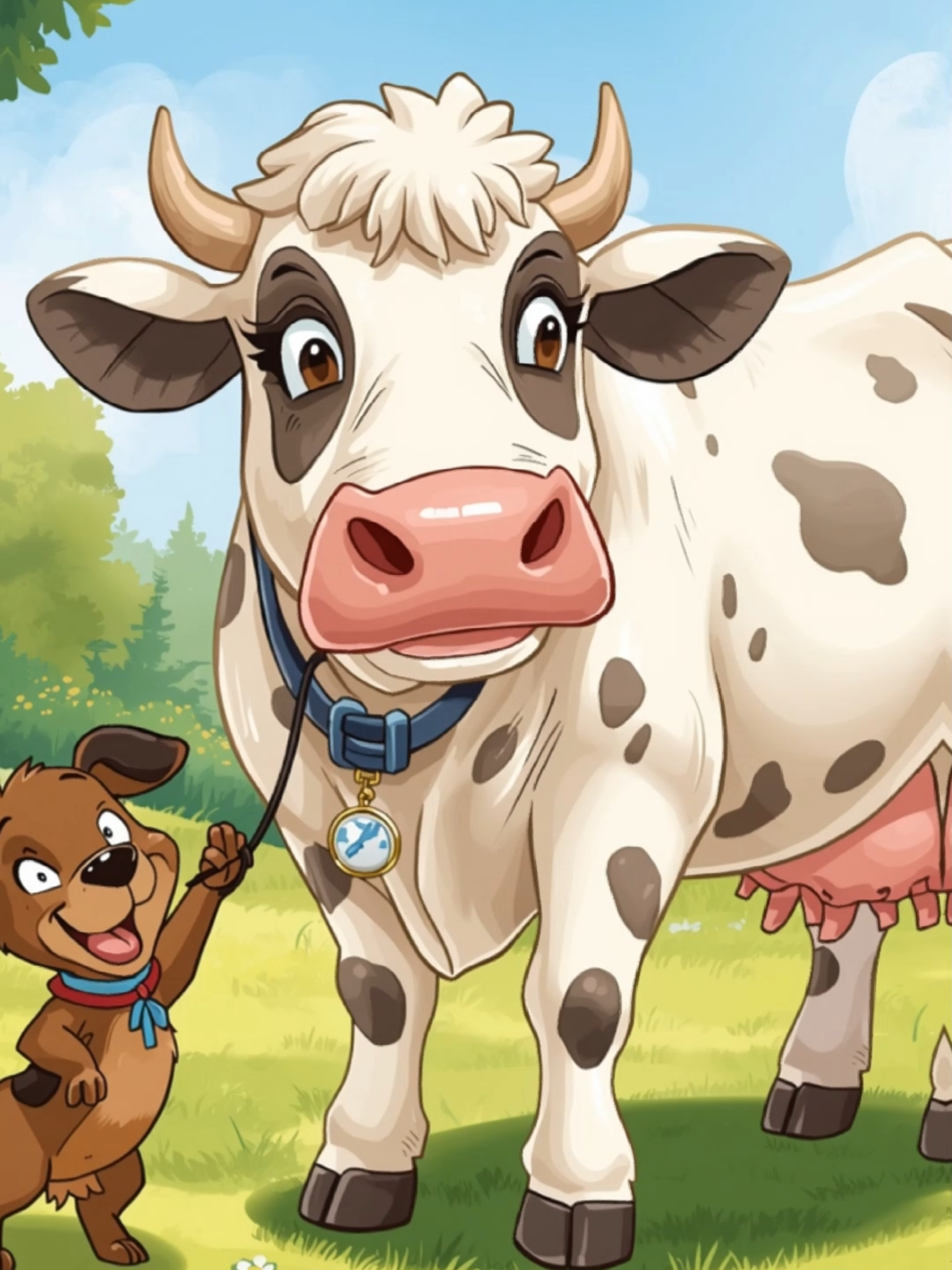 la vache et le chien