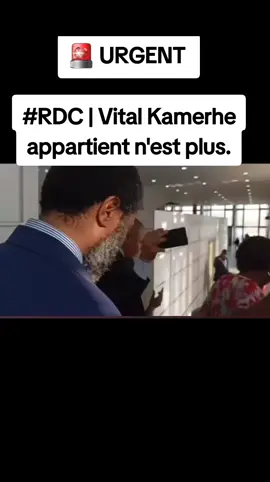 🚨 URGENT  #RDC | Vital Kamerhe appartient n'est plus.
