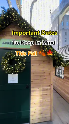Important dates to keep in mind this fall – Rockefeller Center Chalets return November 1st! Who would you take here?😁 #rockefeller #rockefellercenter #christmasnyc #newyorkchristmas #nycchristmas 