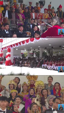 Guys, fokus ke video 1 dulu, baru ke 2, lanjut ke 3 yaaa🤭 • Video 1 (Atas)  Judul : Lukisan Indonesia  Cipt : Duhita Panchatantra, Simhala Avadana  Aransemen : Vishnu Satyagraha • Video 2 (Tengah)  Judul : Lancang Kuning  Cipt : Sulaiman Sjafei Aransemen : Purwa Caraka  • Video 3 (Bawah)  Judul : Perahu Laju  Cipt : AT. Mahmud  Aransemen : Purwa Caraka  #gitabahananusantara #gbn2025 #istananegara #fyp 