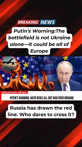 Putin's dark warning to NATO. Russia will not allow NATO  to target their drones  #uktiktok #breakingnews #uknews #uktiktok🇬🇧uk#putin 