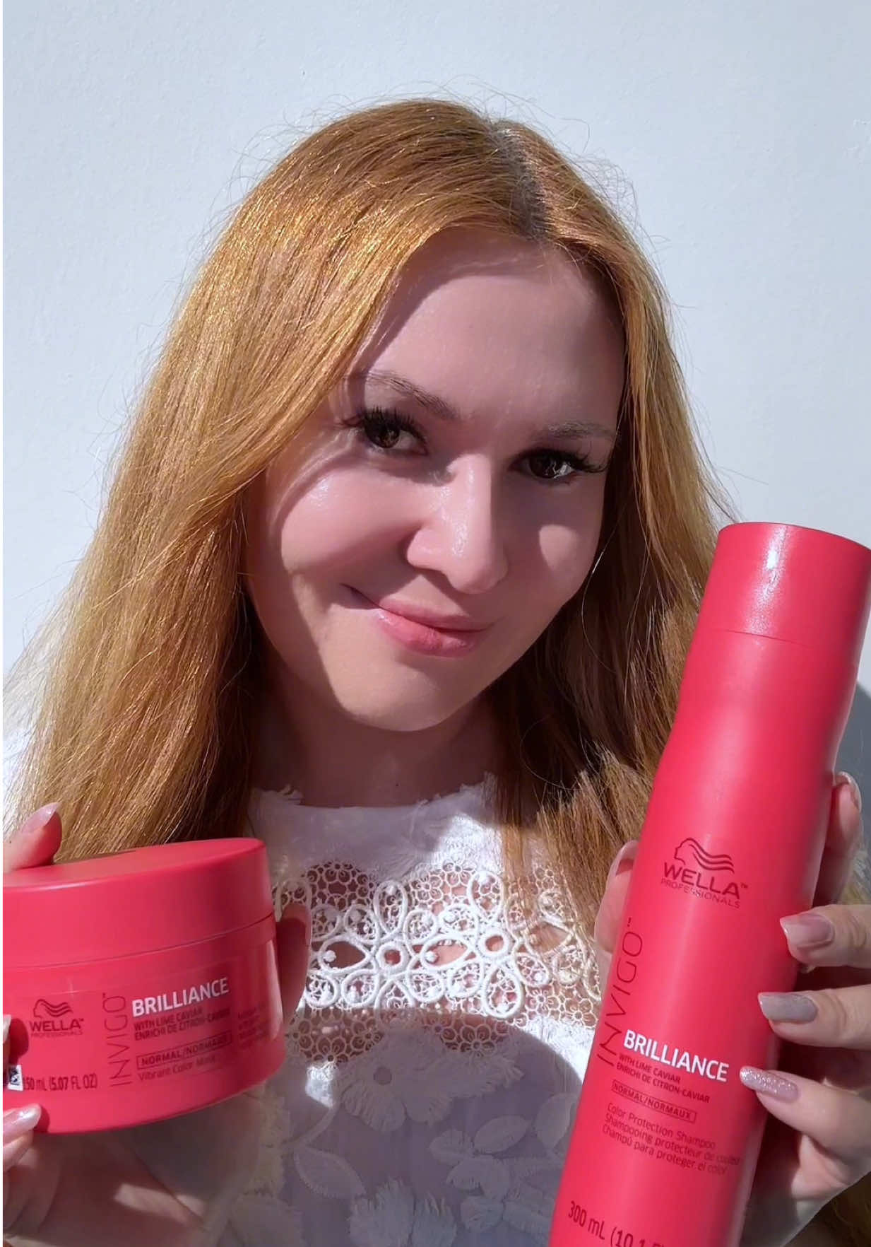 ✨gifted by Wella Professionals USA✨ My new fav @Wella Professionals Invigo Color Brilliance Shampoo and  Invigo Color Brilliance Mask 💗 I keep my color as vibrant as day one with the Wella Invigo Color Brilliance routine. Starting by cleansing with the Color Brilliance shampoo, then finish with the nourishing mask. My hair’s ultimate shield against sun exposure, pool water, and heat styling. Instantly detangles, improves hair surface, boosts vibrancy + shine for that fresh-from-the-salon look 💇‍♀️💗 @wellahair #wellacare #wellainvigo