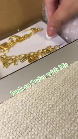 Package an Order With Me! 🤍 - #asmr #charmnecklace #charms #jewelry #charmbar  