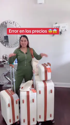 Respuesta a @💫yami💫tiktok 💫 Error en los precios 😨😱‼️ con este set de maletas super hermosas y prácticas de buena  calidad👇🏻👇🏻 DISCLAIMER: El précio y la oferta mostrados estaban vigentes al momento de grabar este video y cambiar en cualquier momento #tiktokshopcreatorpickss#superbrandclubv#viralontiktokshopl#luggagel#luggageset