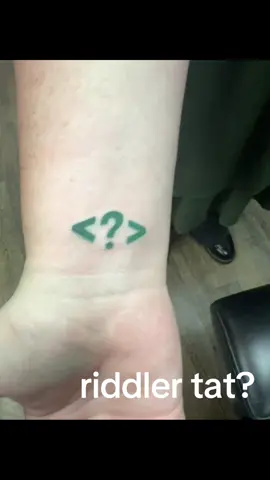 blehhh riddler tattoo!! #batman #batman2022 #riddler #pauldano #danonation 
