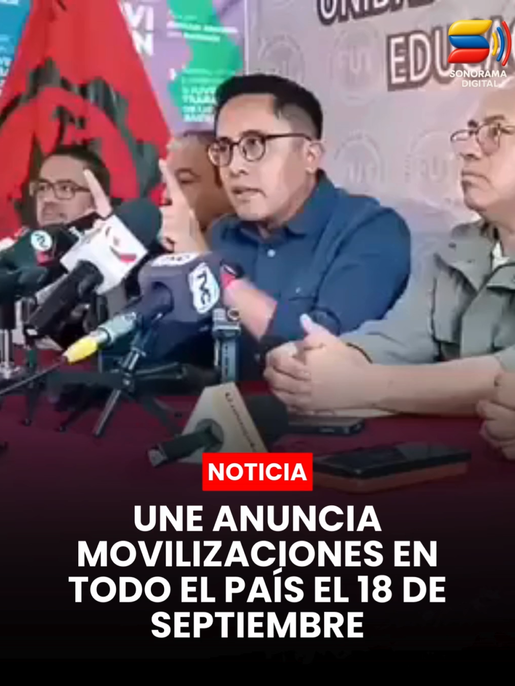 UNE CONVOCA A PROTESTAS EL 18 Y MOVILIZACIÓN NACIONAL EL 23 DE SEPTIEMBRE El presidente de la #UNE, Andrés Quishpe, anunció plantones en las 24 provincias el 18 de septiembre y una movilización nacional el 23 de septiembre contra la eliminación del #subsidio al #diésel. 🎥 Ecuador Chequea #SonoramaNoticias #fyp #noticias