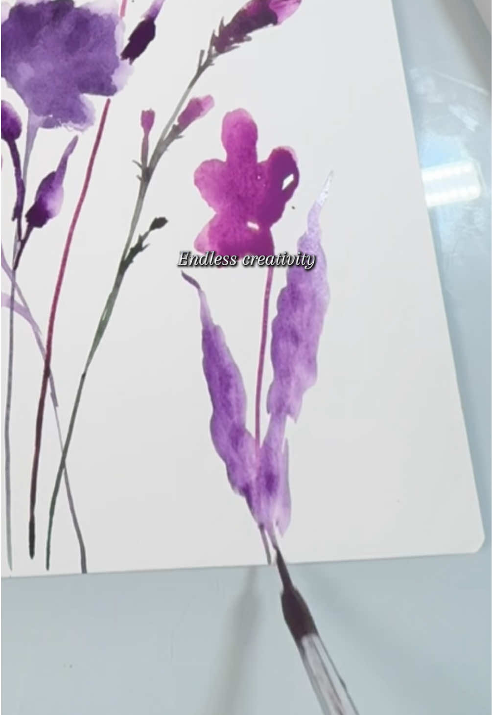 Monochromatic flower magic with Fuumuui brushes  Soft strokes • Smooth blends • Endless creativity One color, endless possibilities. These Fuumuui  brushes make painting flow so smoothly it’s like  the flowers paint themselves #FuumuuiBrushes @Fuumuui_official @Fuumuui Art #watercolorpainting #watercolorflowers #watercolor #tiktokviral 