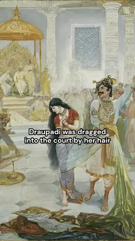 Did you know M.V. Dhurandhar’s painting The Disrobing of Draupadi captures one of the most searing moments in the Mahabharata—where faith, dignity, and divine justice collide? The scene unfolds in the Kaurava court, where Draupadi is gambled away by her husbands and dragged before her enemies. As Dushasana attempts to strip her of honor and cloth, she calls upon Krishna, whose miraculous intervention turns her sari into an endless stream of fabric. Dhurandhar’s brush transforms this act of humiliation into a vision of defiance and grace: every fold of the unending garment a testament to resilience, every onlooker a witness to the moral collapse of those in power. When dignity is threatened and power fails, is faith the final fabric that protects us? #BaroqueBlended #Art #Artist #MVdhurandhar #IndianArt       