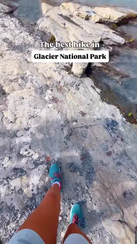 The BEST hike in Glacier National Park👇🏻  📍 Grinnell Glacier Trail in the Many Glacier area of Glaicer NP ⏱ ~11 miles roundtrip (add an extra 3.5 miles if you want to go all the way down to Grinnel lake too!) ⛰ Alltrails rates this as a challenging hike (steady incline, but SO worth it) 🌊 Lakes, waterfalls, glaciers + the bluest alpine views you’ll ever see  ✨ Why it’s the BEST trail in Glacier: you pass 3 lakes, hike alongside cliffs with insane views, and end at a glacier + iceberg-filled lake  💡 2025 tip: From July–Sept 2025, you’ll need a Many Glacier shuttle ticket (book on Recreation.gov) unless you have a hotel or boat tour reservation. Start early + bring layers (it’s chilly at the glacier) #glaciernationalpark #glaciernp #montana #nationalpark #grinnellglacier